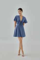 Jolie Front Knotted A-Line Dress